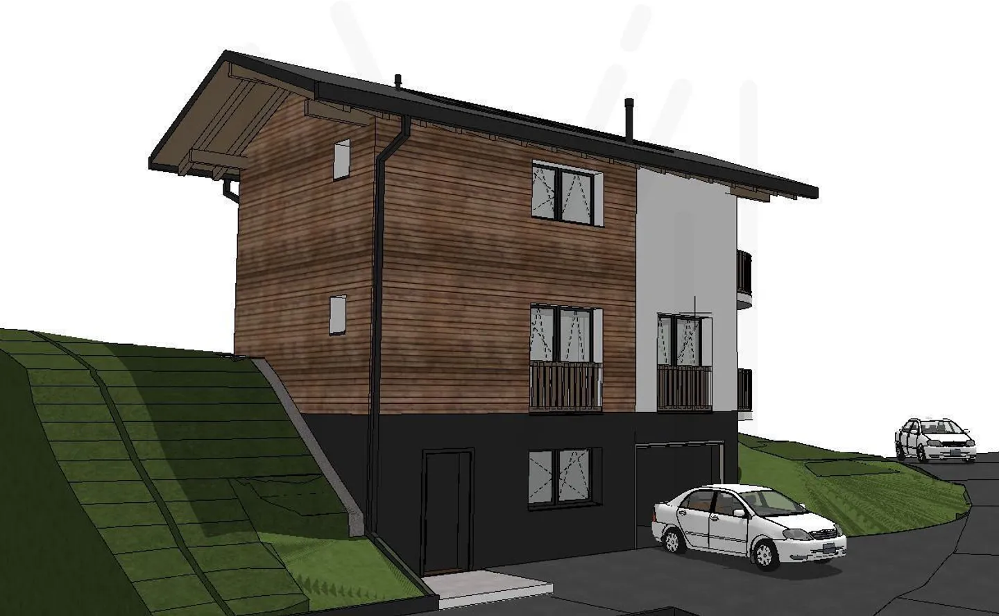 Terrain avec permis en force pour une villa/chalet individuel - Photo 4 of 5