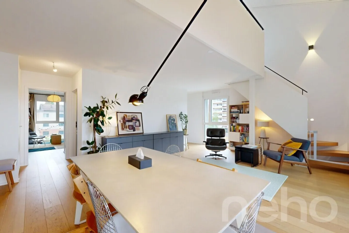 HELLER MODERNER DUPLEX, WENIGE SCHRITTE VON M1 UND EPFL - Foto 3 von 12