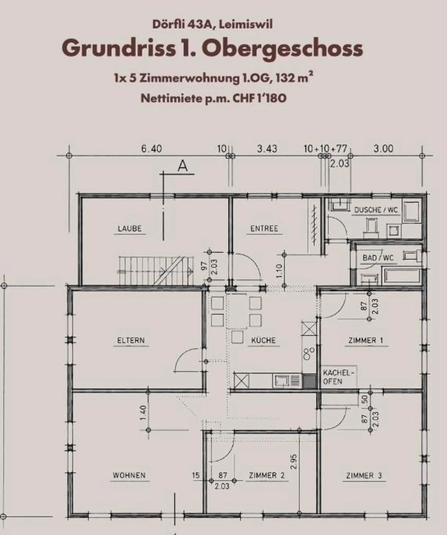 Spacious multi-family house with top yield and parking possibility, Leimiswil - Photo 5 of 8