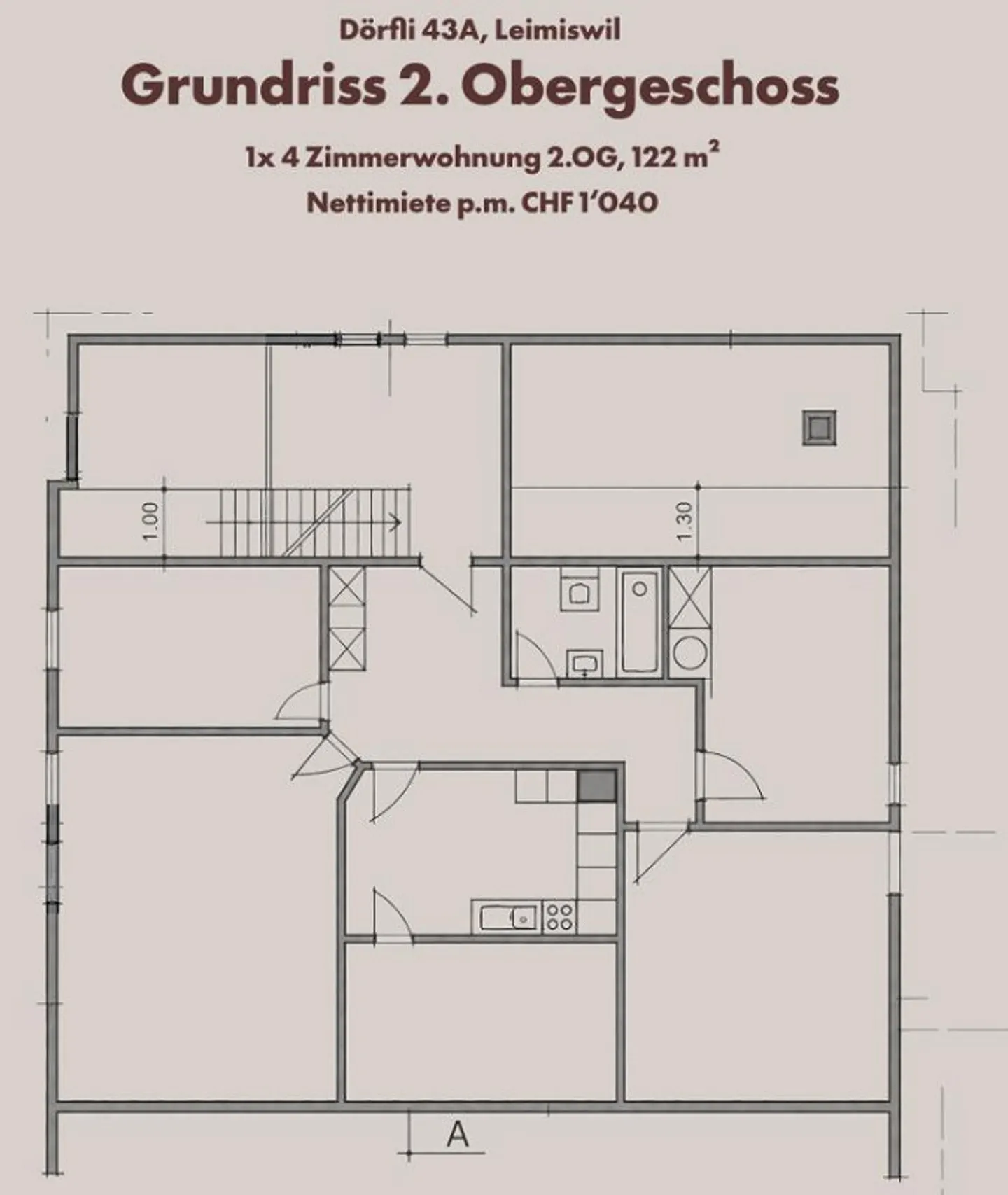 Spacious multi-family house with top yield and parking possibility, Leimiswil - Photo 6 of 8