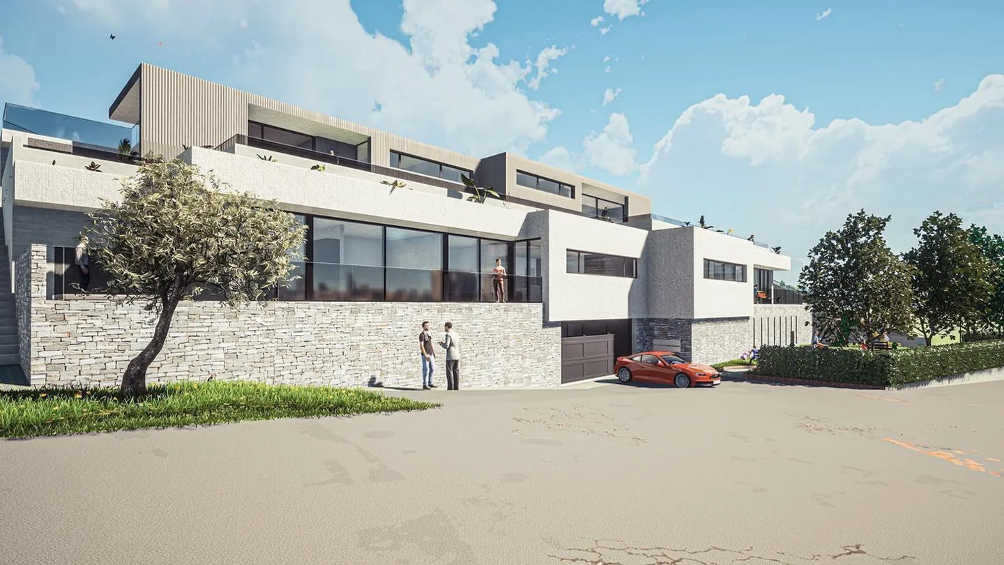 Appartamento moderno di 2,5 stanze in costruzione a Davesco - Foto 1 di 2
