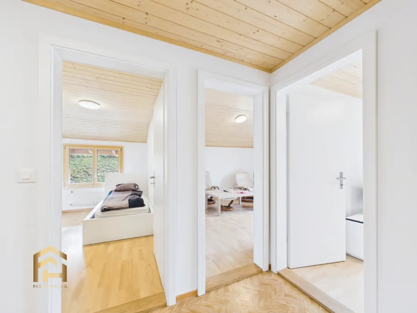 Partially renovated chalet with 4 residential units for sale in Bürchen - Photo 12 of 13