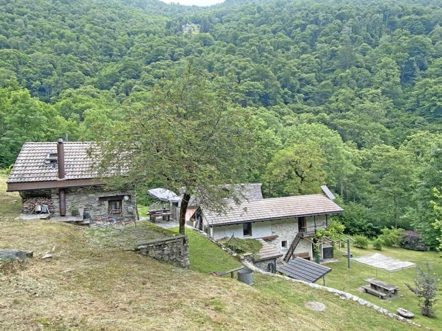 Belle propriété avec 2 maisons rustiques immergées dans la verdure - Photo 3 sur 10