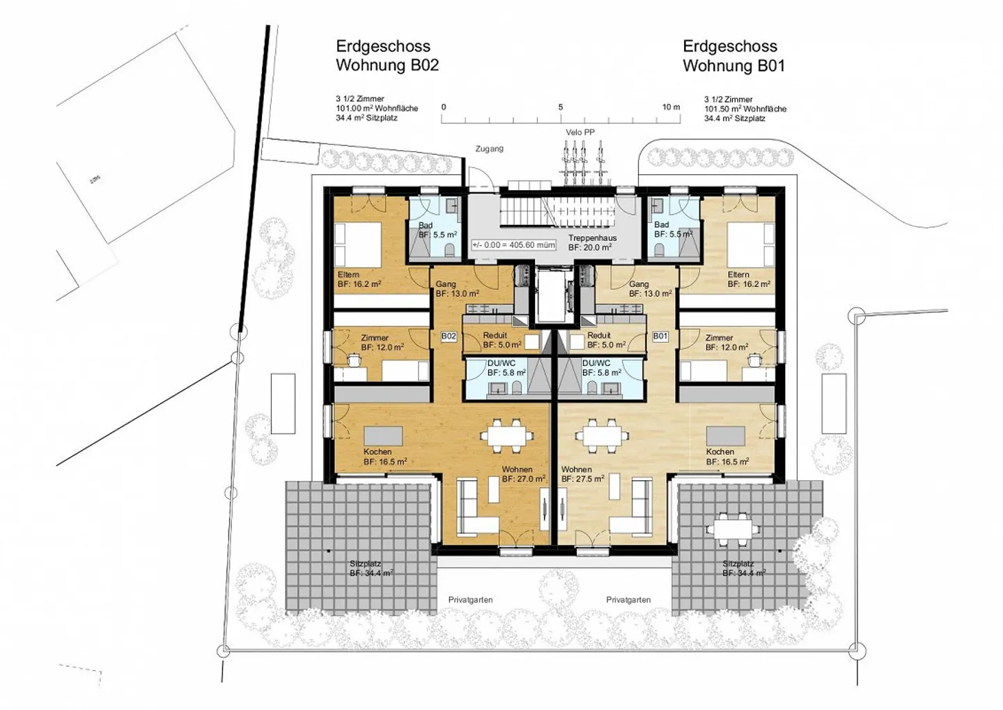 New building Widnau West:: 3 ½- & 4 ½-room condominiums - Photo 11 of 14