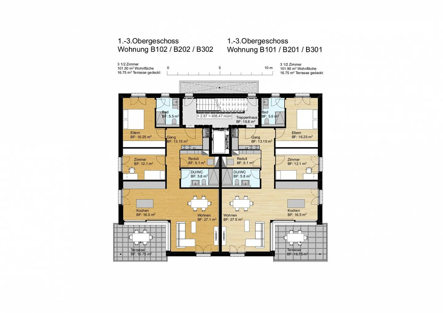 New building Widnau West:: 3 ½- & 4 ½-room condominiums - Photo 12 of 14