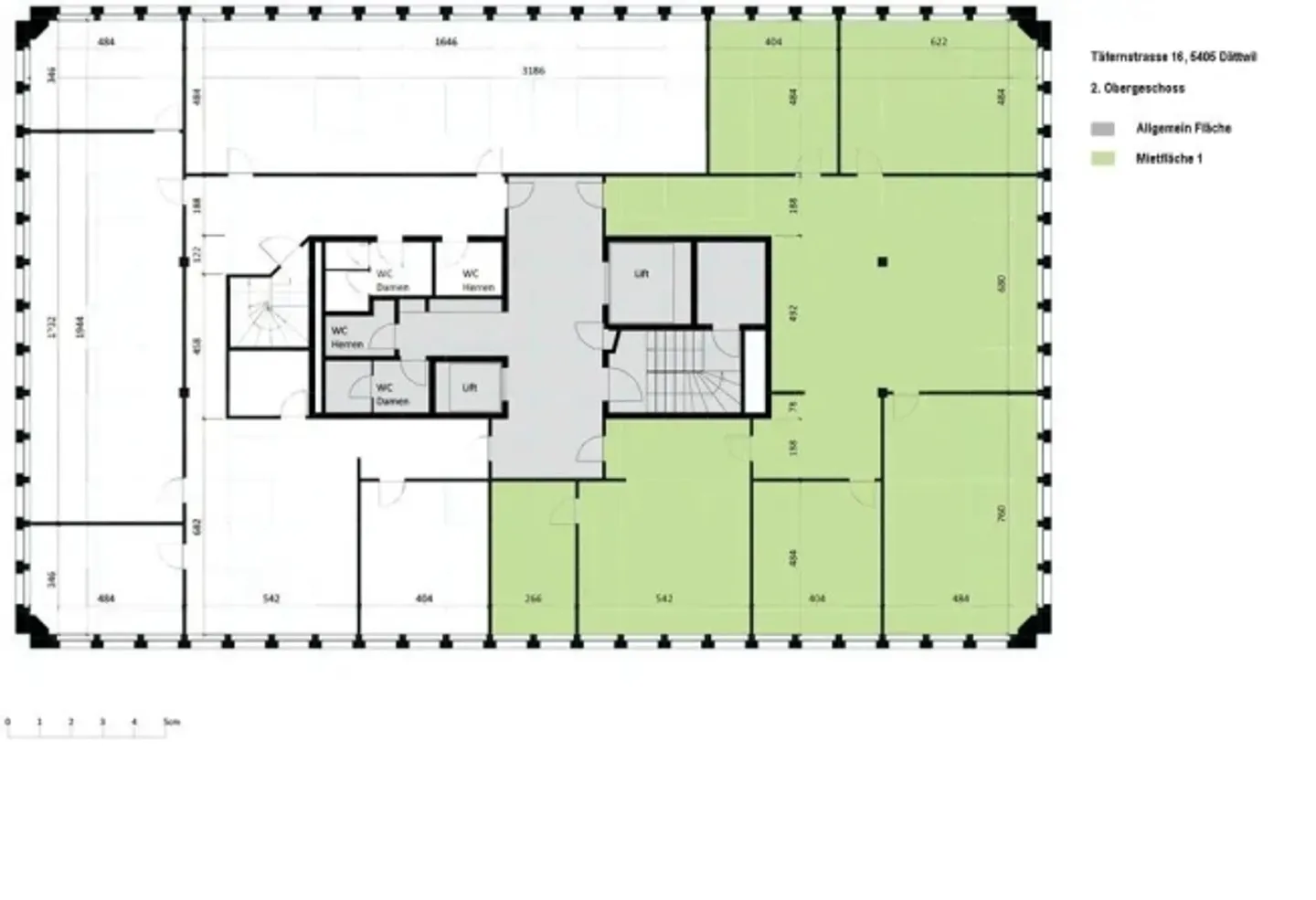 «70 m2 - 1'100 m2 - Büroräumlichkeiten im Industriegebiet Täfern» - Foto 3 von 11