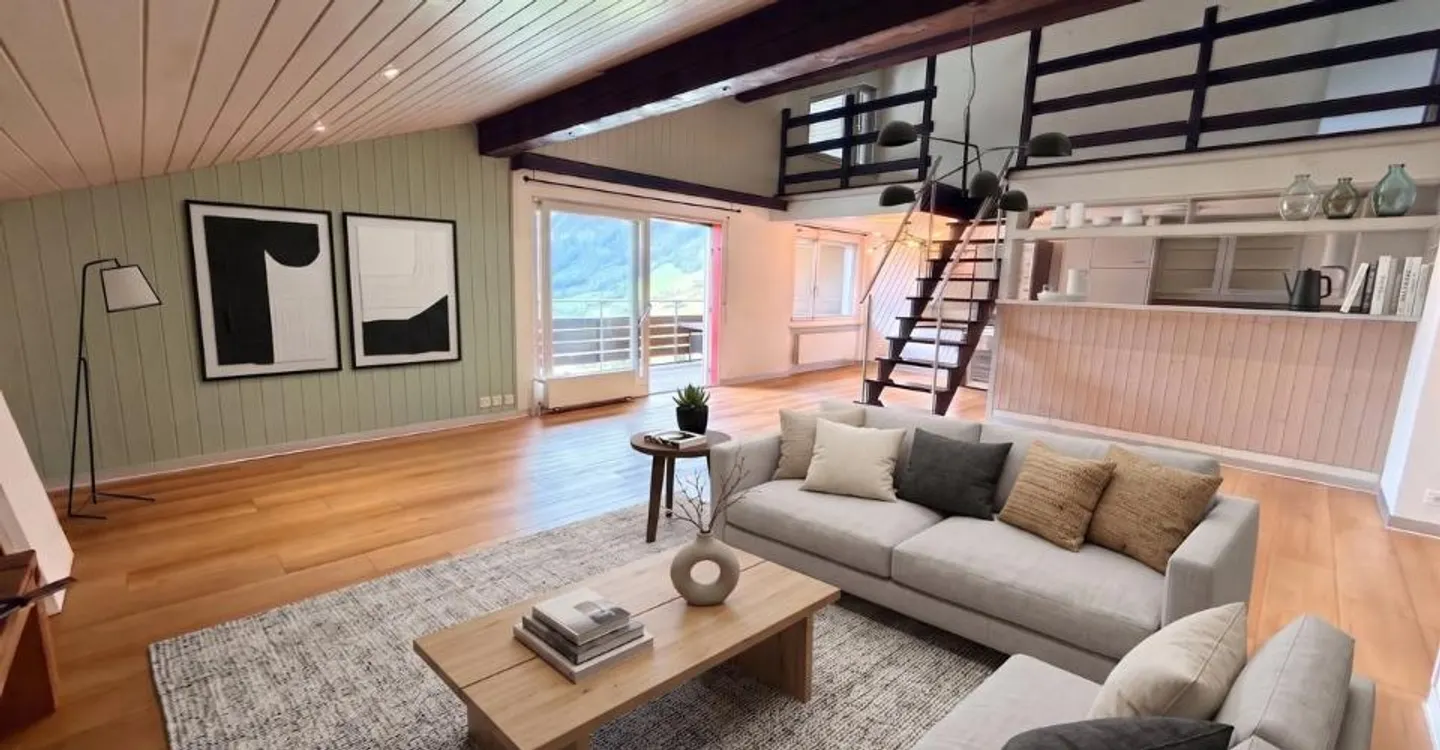 Penthouse avec un magnifique panorama alpin - Photo 1 sur 5