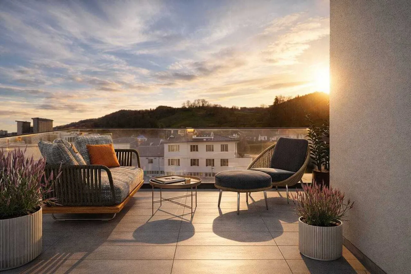 Stylische Attikawohnung mit Terrasse - Foto 1 von 12