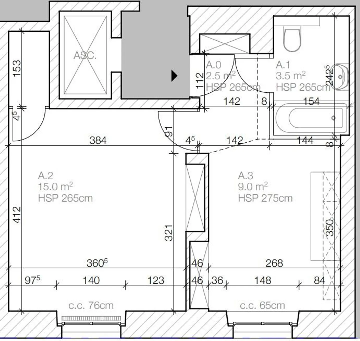 Eaux-vives Bahnhof: Studio mit Charme - Foto 8 von 8