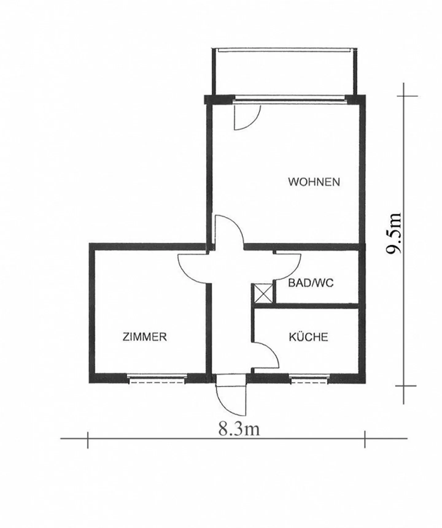 Appartamento accogliente, situato centralmente vicino a Shoppi-Tivoli - Foto 6 di 6