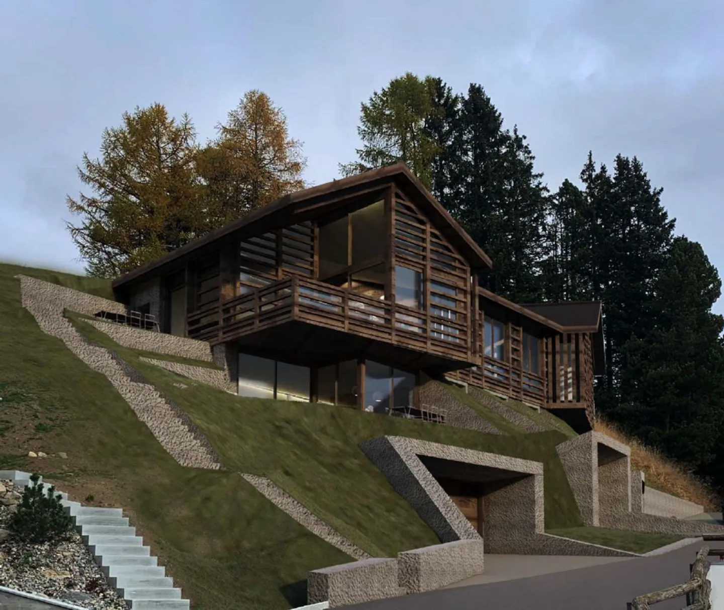 Approved new construction project in the best location in Davos Dorf - Photo 2 of 3