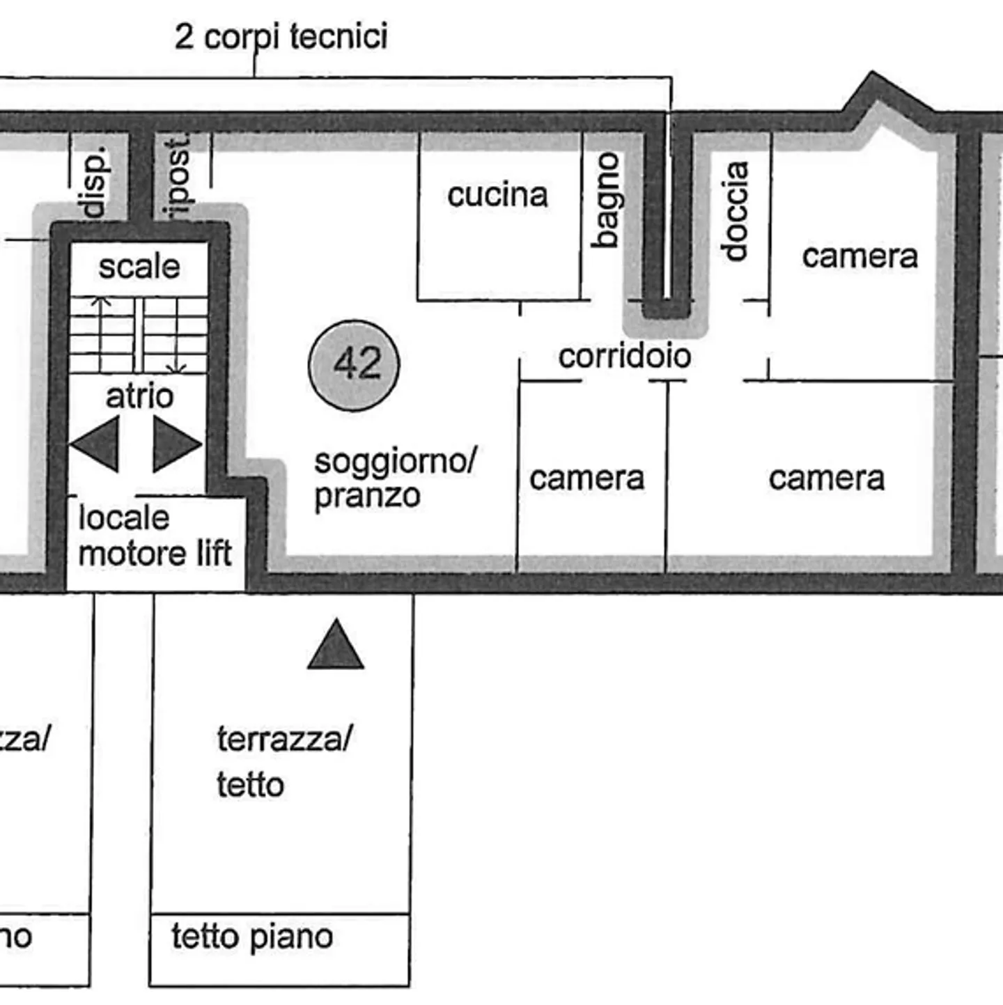 Appartement sous les combles de 4 pièces à proximité immédiate de Bellinzone - Photo 13 sur 14