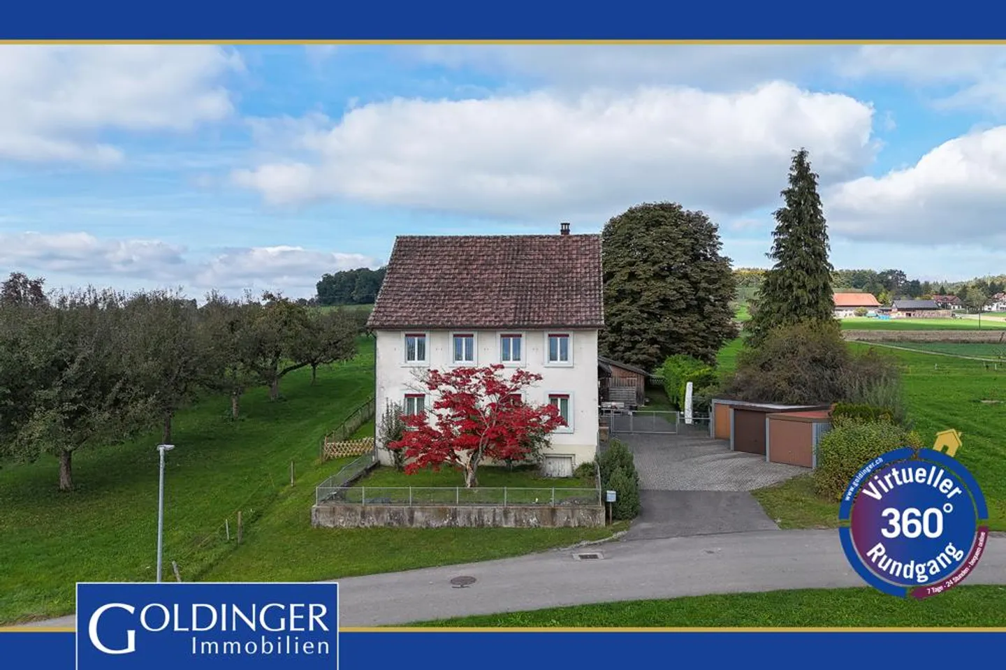 Idylle résidentielle avec grange et vue sur la verdure - Photo 1 sur 20