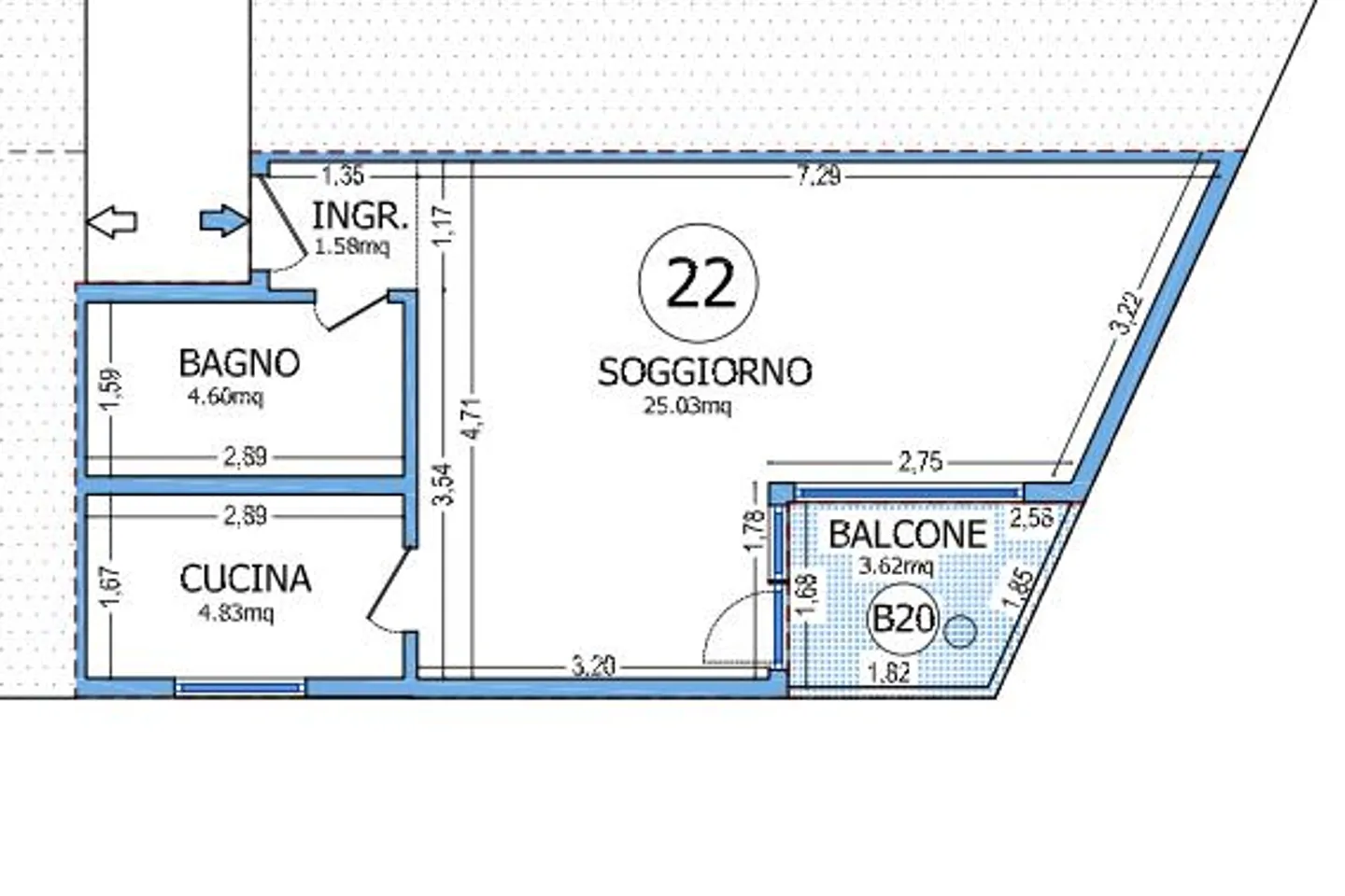 ZU VERMIETEN GERÄUMIGES MÖBLIERTES STUDIO MIT BALKON IN LUGANO - Foto 10 von 10