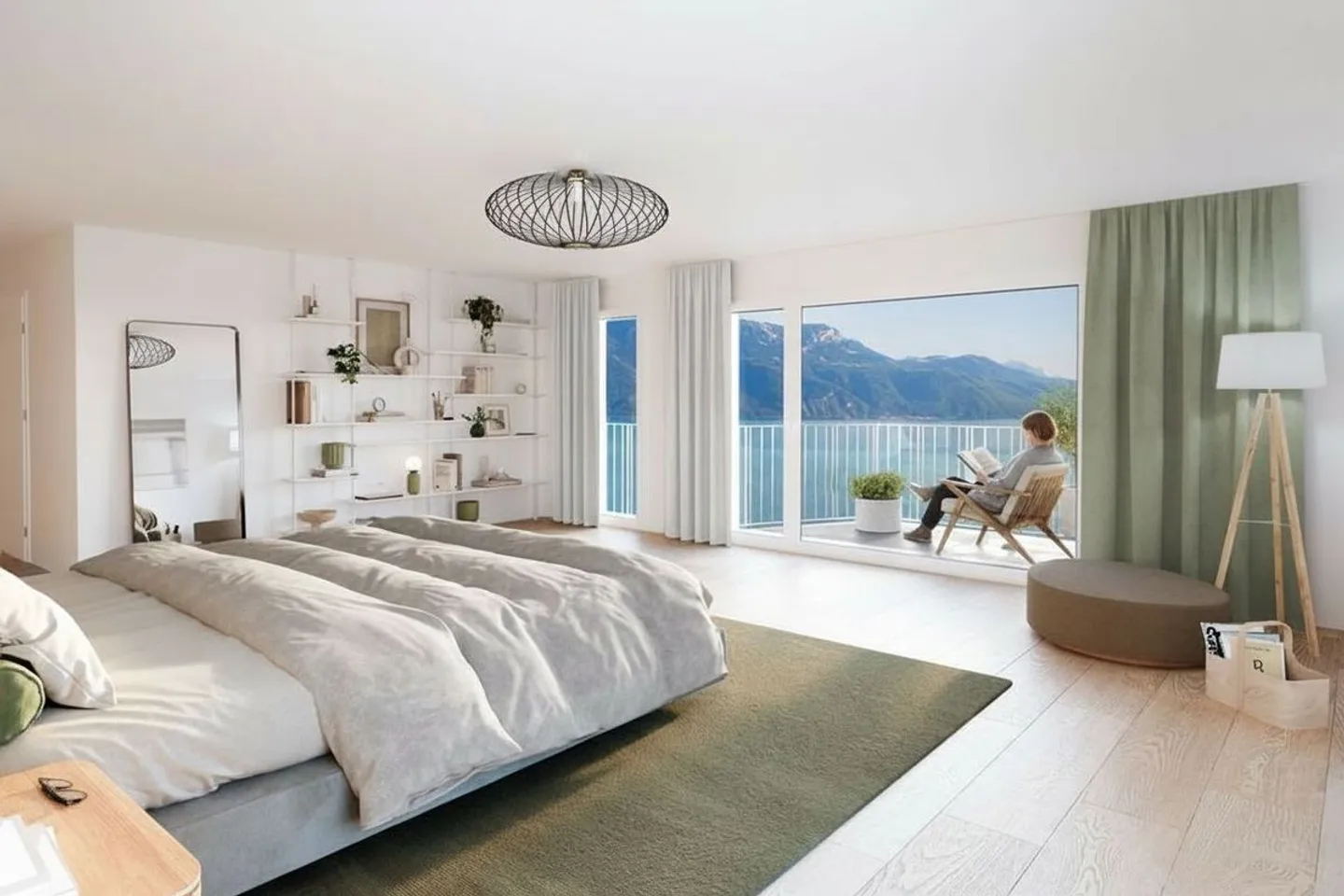Prestigioso appartamento 5.5 con immensa terrazza al piano terra - Vista panoramica sul lago - Foto 1 di 6