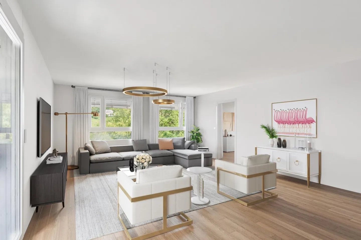 Die Eleganz einer 3,5-Zimmer-Wohnung, die für Ihren Komfort entworfen wurde - Foto 3 von 5