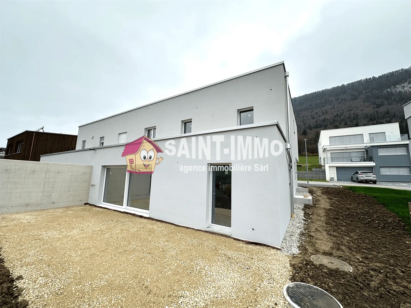 Minergie Terraced Villa with 5.5 Rooms (158 m2) with Large Terrace, Garden and Garage in Cortébert - Photo 20 of 25