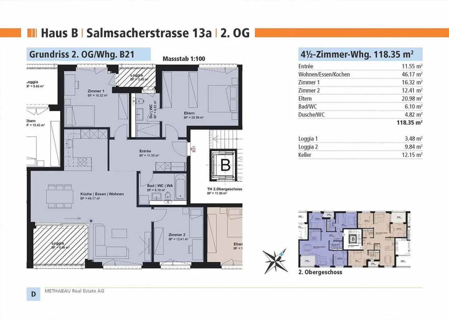Moderne 4.5-Zimmer-Wohnung in Romanshorn - Foto 11 von 11