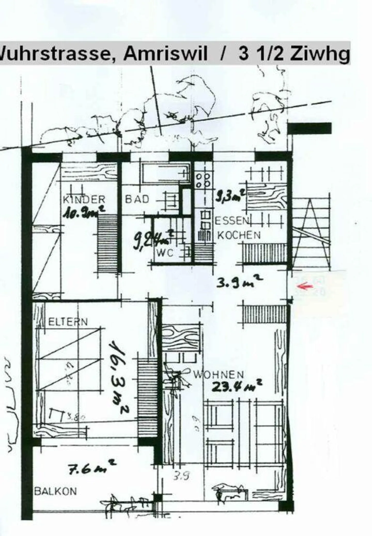 Renoviertes Apartment mit Balkon - Foto 9 von 9