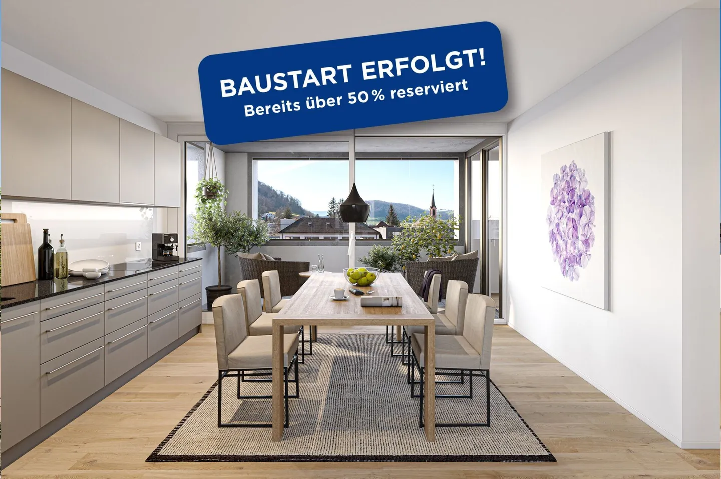 Nouvelle construction - Appartement attrayant et moderne de 4 1/2 pièces avec loggia au centre de Sissach - Photo 1 sur 9