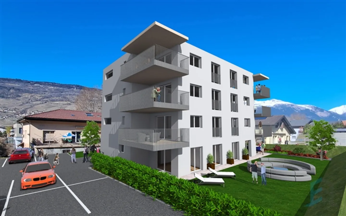 UNUSUAL Stunning 3 1/2 room apartments in new building - Photo 1 of 4