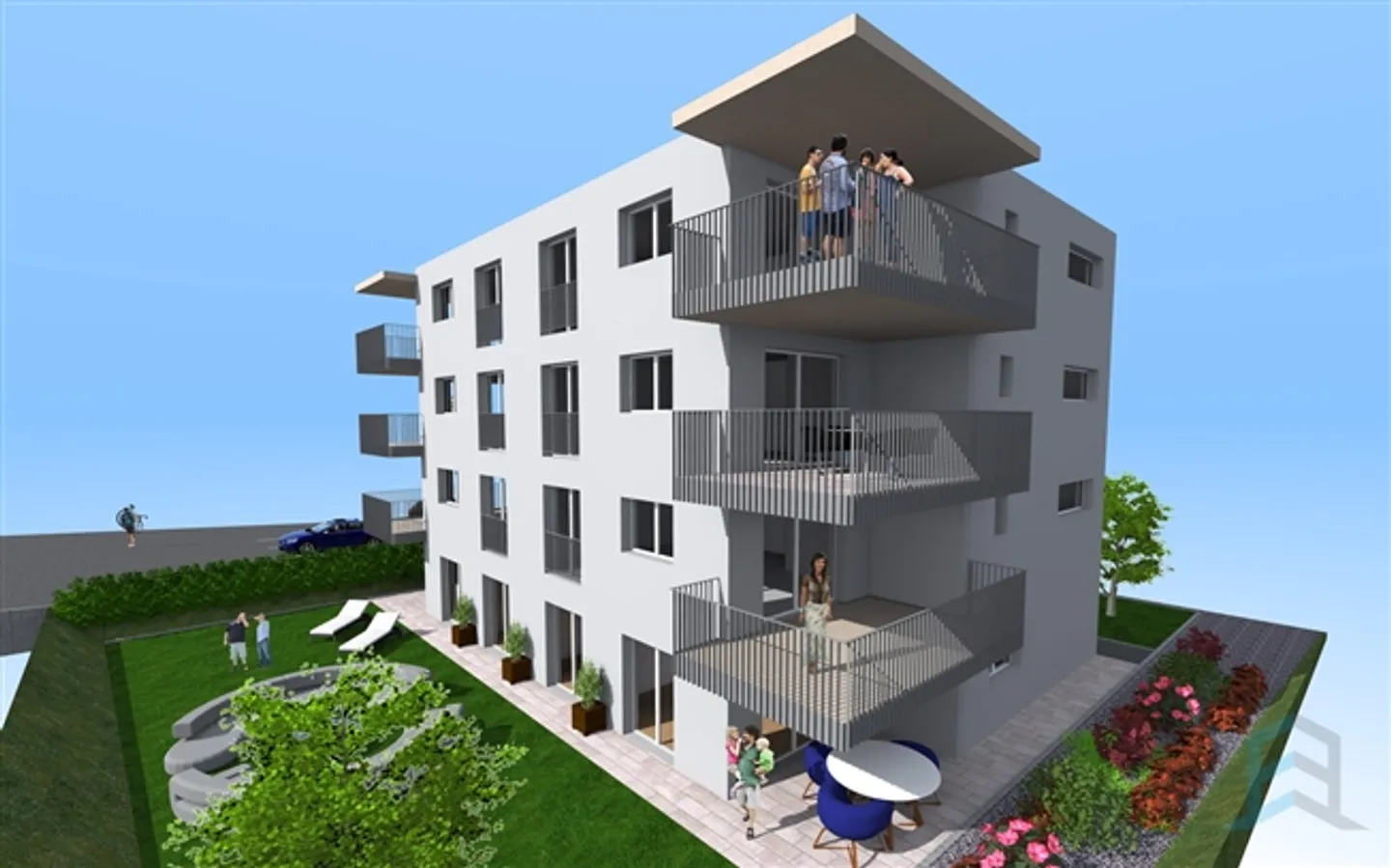 UNUSUAL Stunning 3 1/2 room apartments in new building - Photo 2 of 4