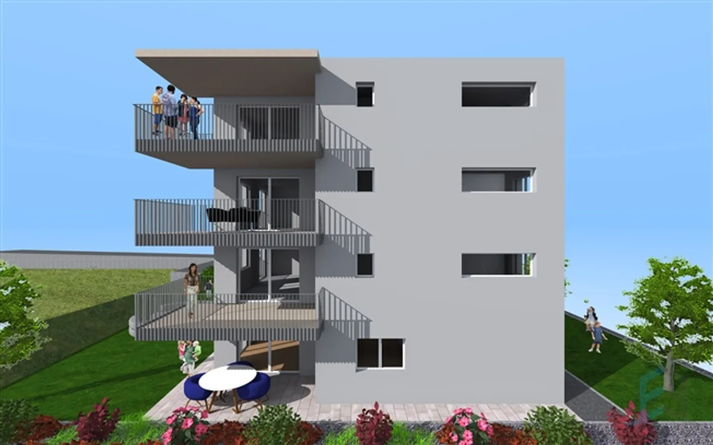 UNUSUAL Stunning 3 1/2 room apartments in new building - Photo 4 of 4