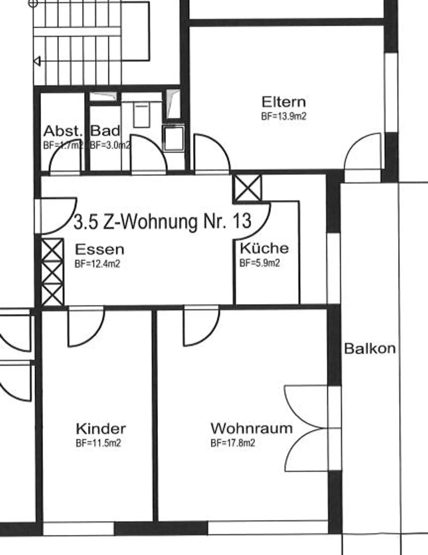 Appartement lumineux, convivial et très pratique au centre de Rheineck - Photo 7 sur 8