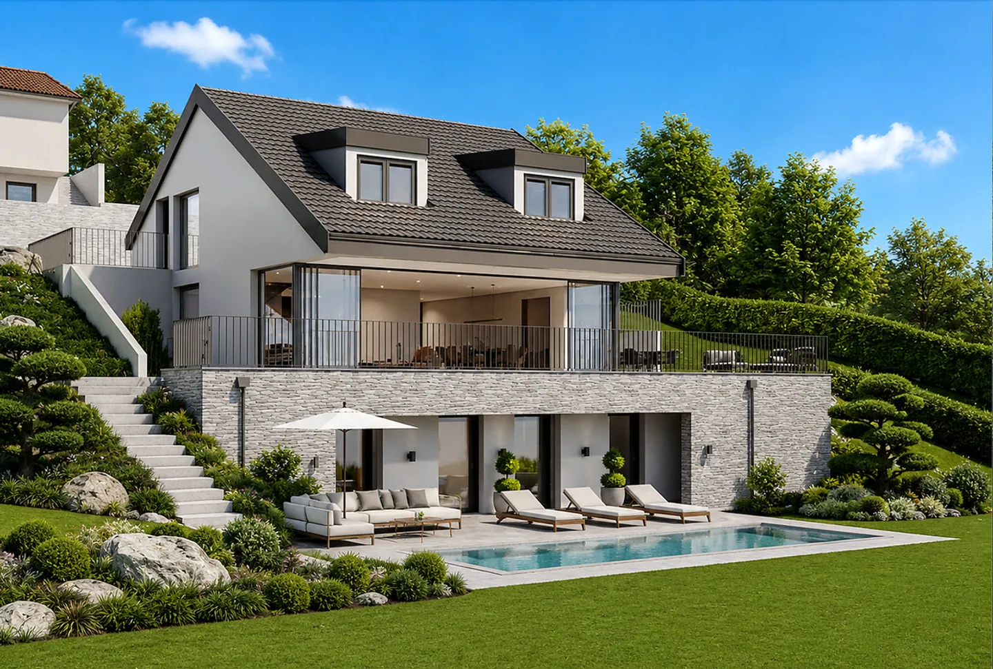 Contemporary Villa with Lake View - Photo 1 of 11