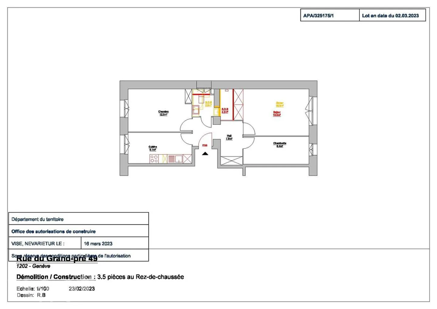 Apartment with 3.5 rooms near the UN - Photo 1 of 10