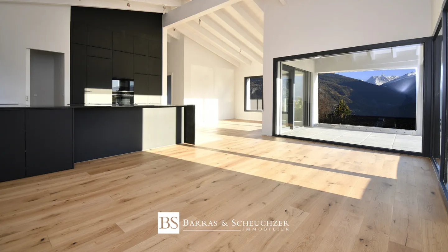 Modernes 4,5-Zimmer-Apartment in Grimisuat - Foto 2 von 9