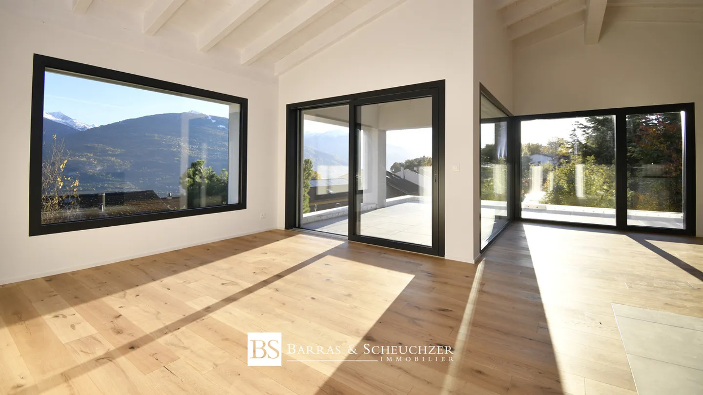 Modernes 4,5-Zimmer-Apartment in Grimisuat - Foto 4 von 9