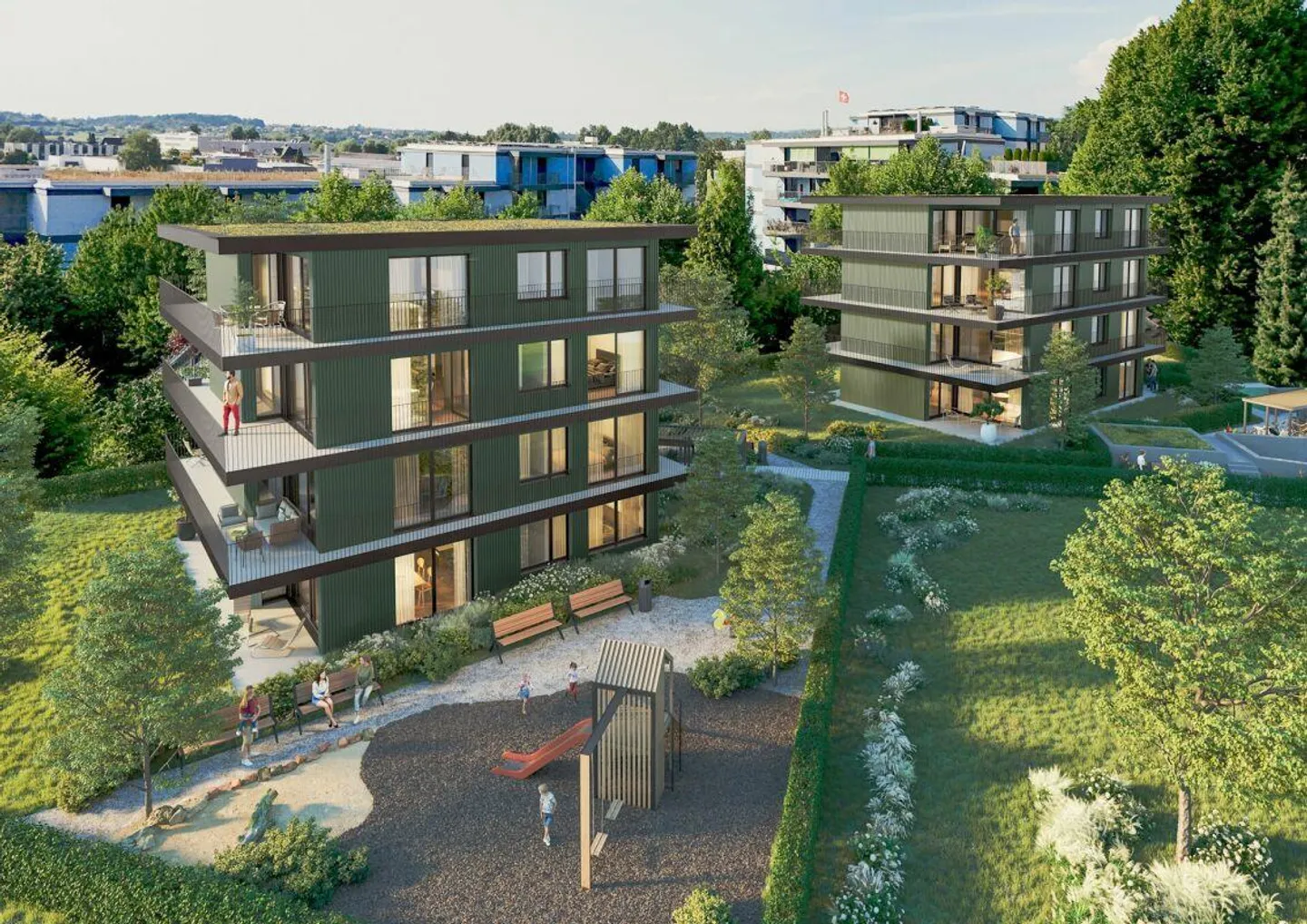 Quadro-Vista Wetzikon Attikawohnung B4 - Foto 1 von 5