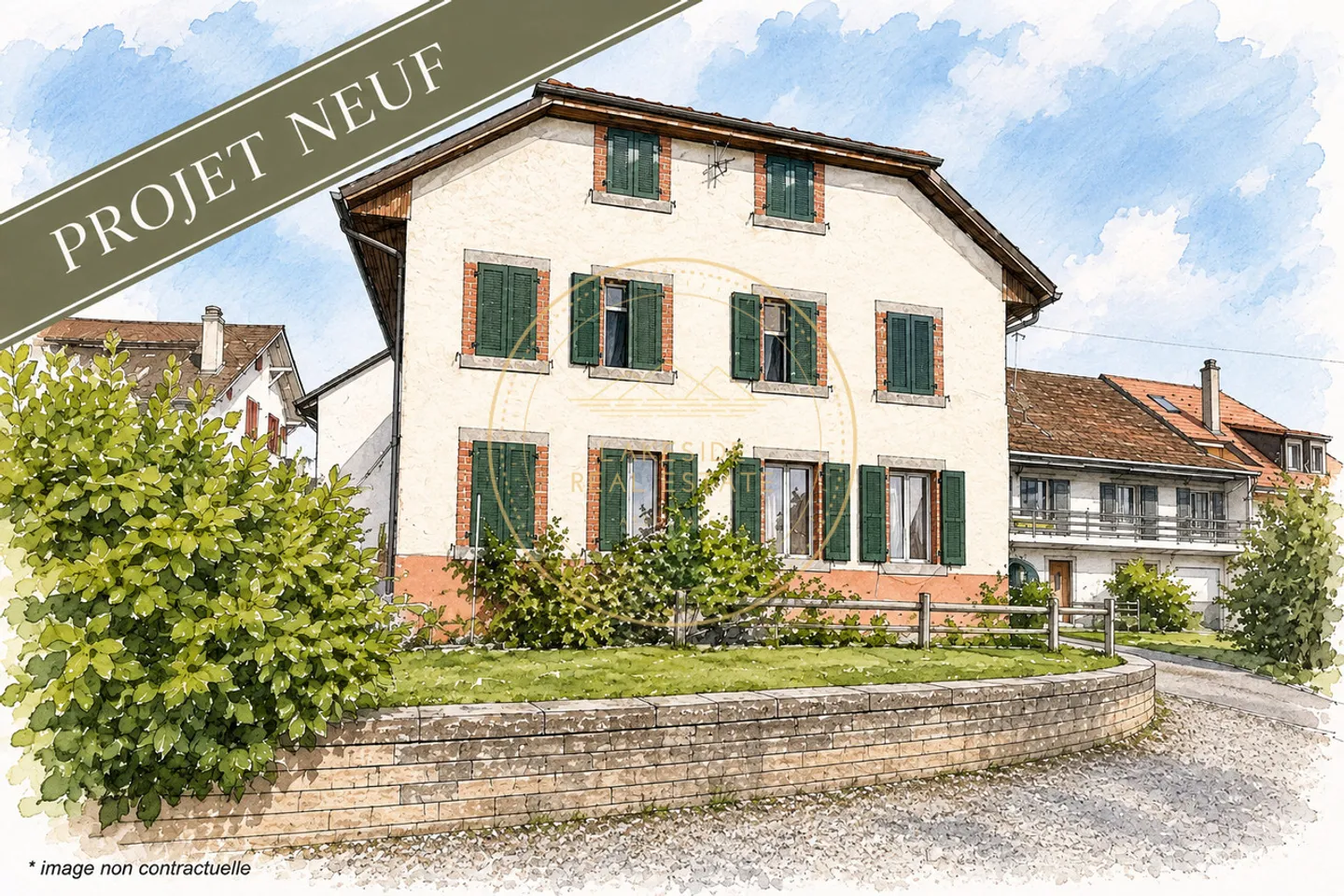 4,5 Zimmer Wohnung mit privatem Garten und Loggia - Foto 1 von 1