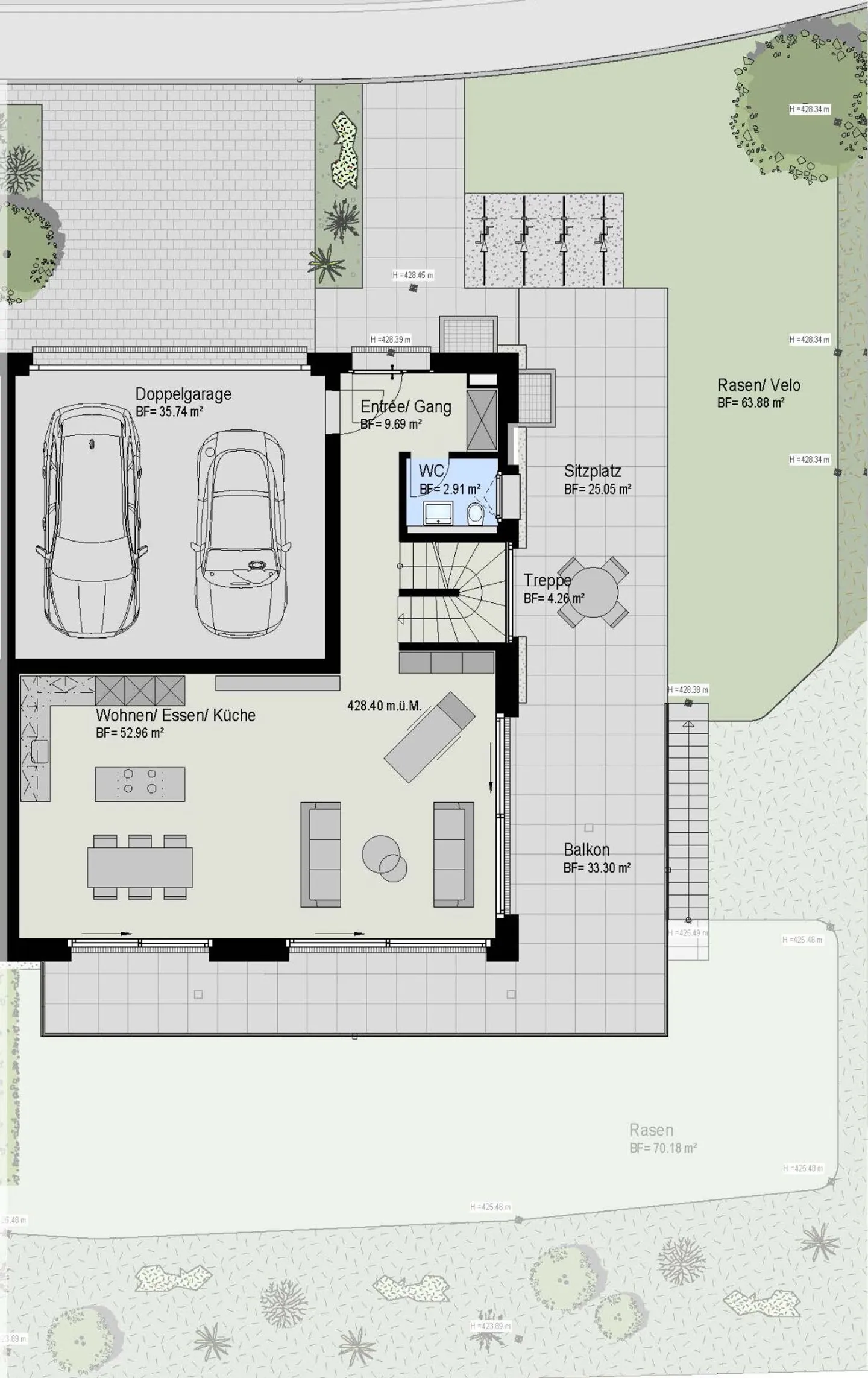 Modernes Eigenheim mit Panoramablick - Foto 4 von 14