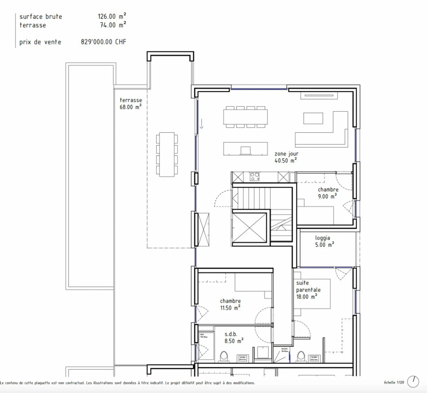 Luxuriöse Attika in Sion - Foto 16 von 16