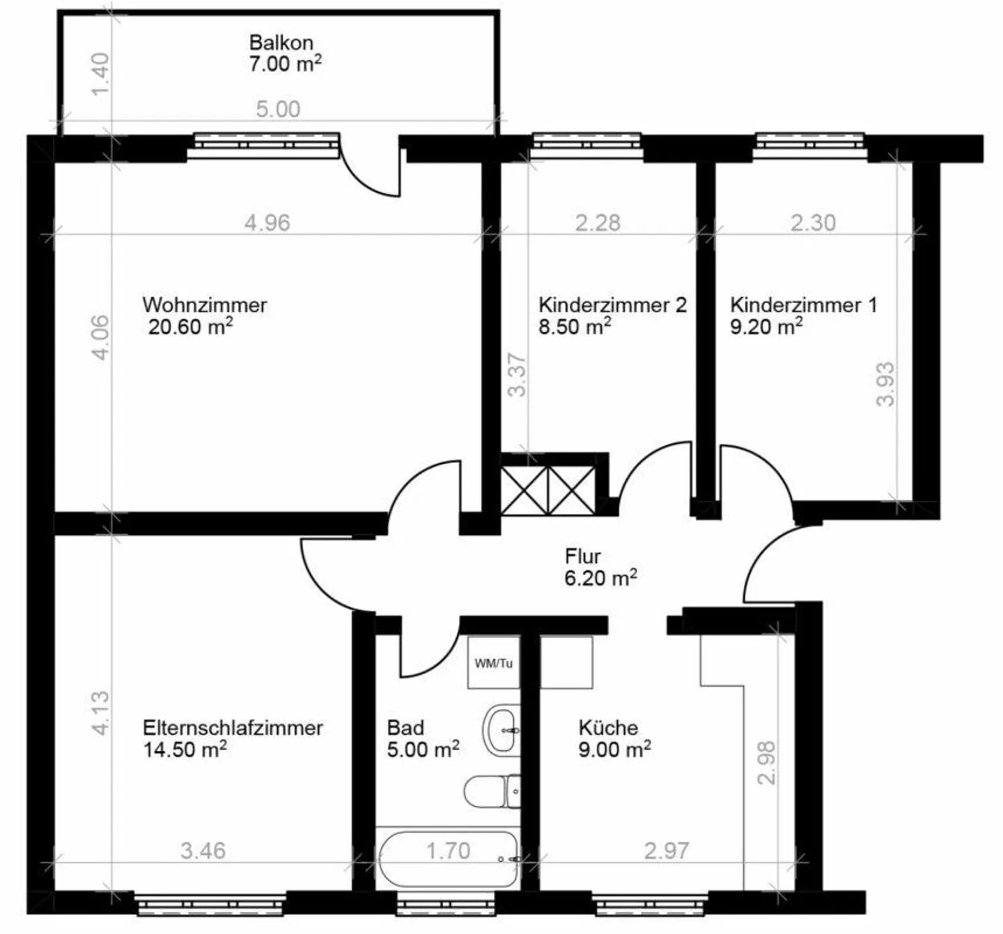4.5-Zimmer-Gartenwohnung am Stadtrand von Frauenfeld - Foto 8 von 8