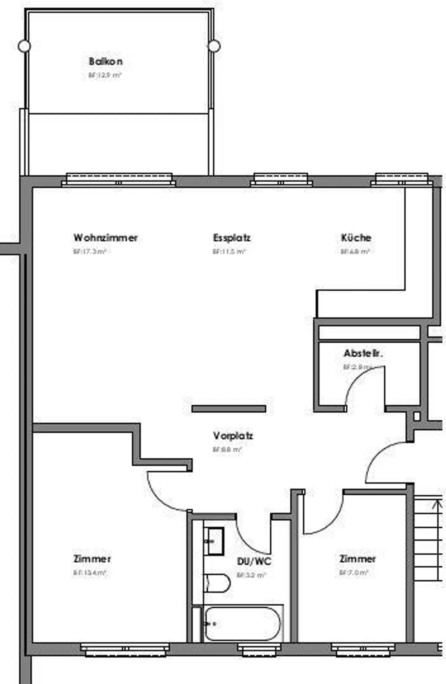 3.5 Room Apartment in Schaffhausen - Photo 8 of 8