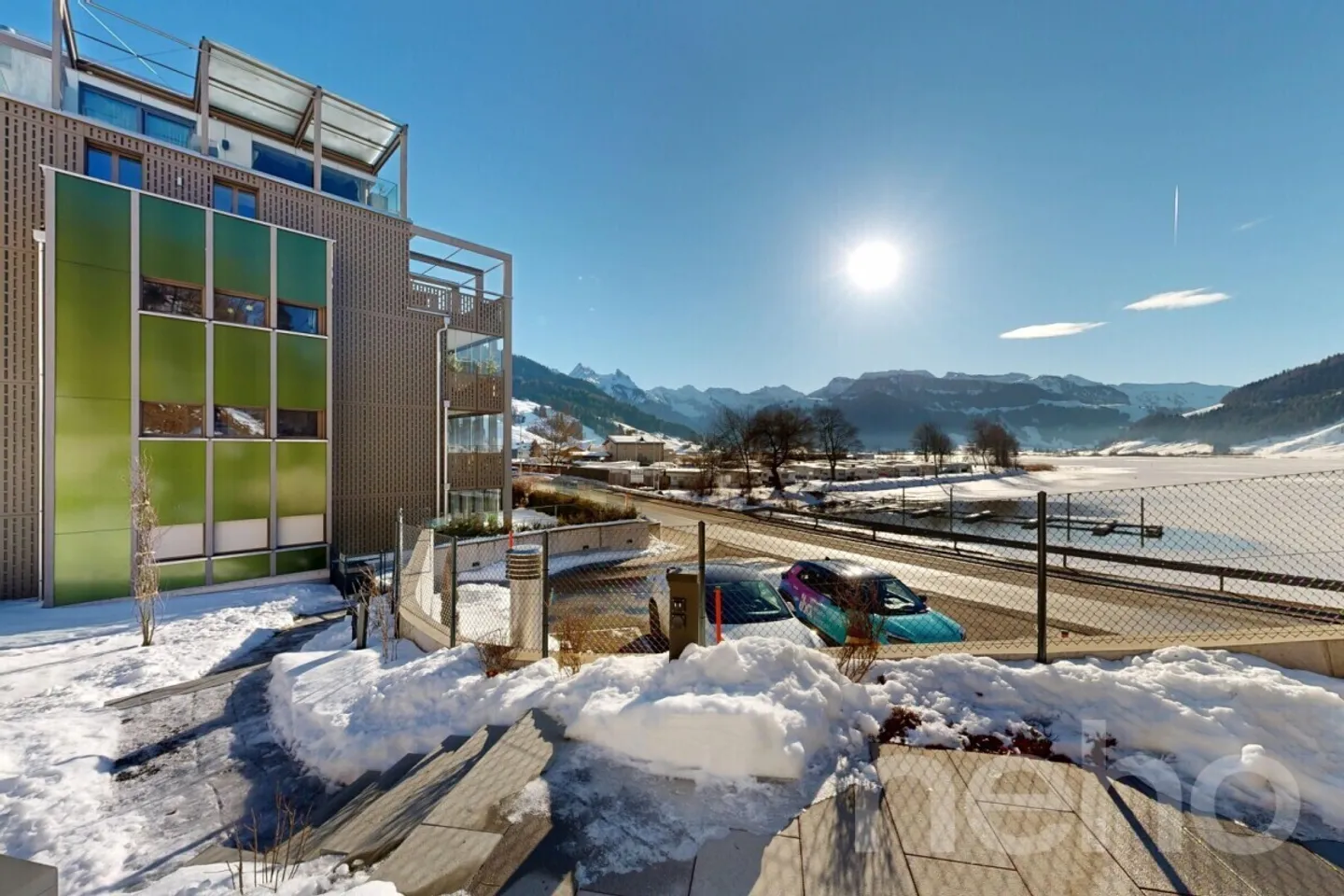 Quiet residential area above the fog line at Sihlsee - Photo 1 of 12