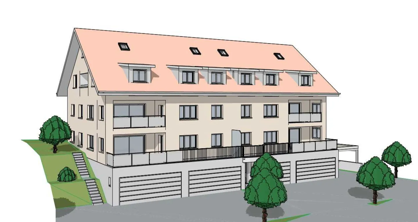 À louer sur le Vorderen Rebweg à 9534 Gähwil; appartements de 4½ pièces dans un emplacement calme et ensoleillé; première occupation à partir du 1er novembre 2025 ou sur rendez-vous / seulement 1 minute à pied des transports en commun et des commerces ! - Photo 1 sur 27