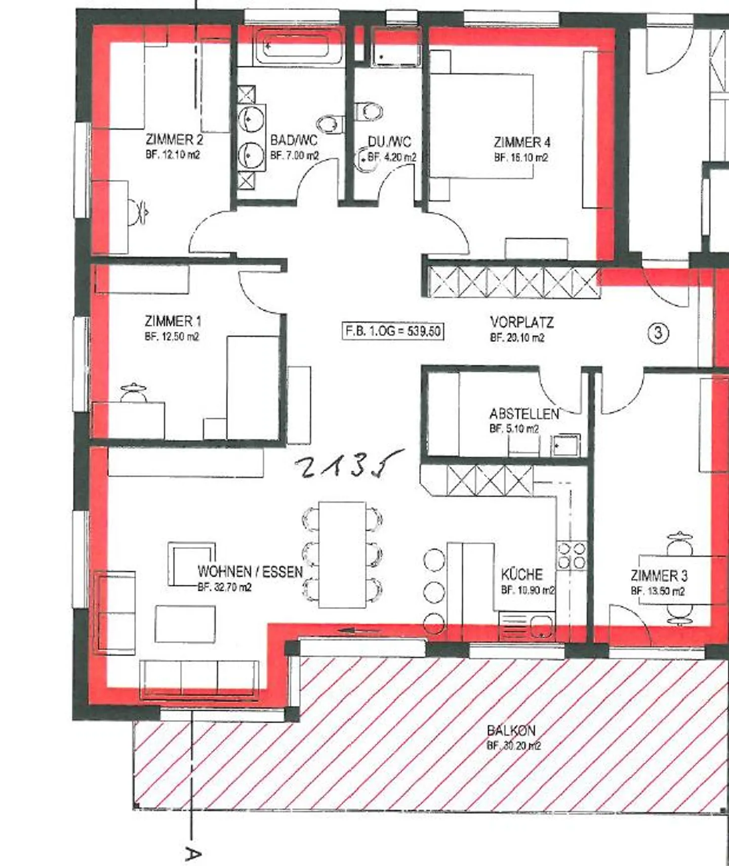 Grosszügige 5½-Zimmer-Wohnung in Wauwil - Foto 8 von 8