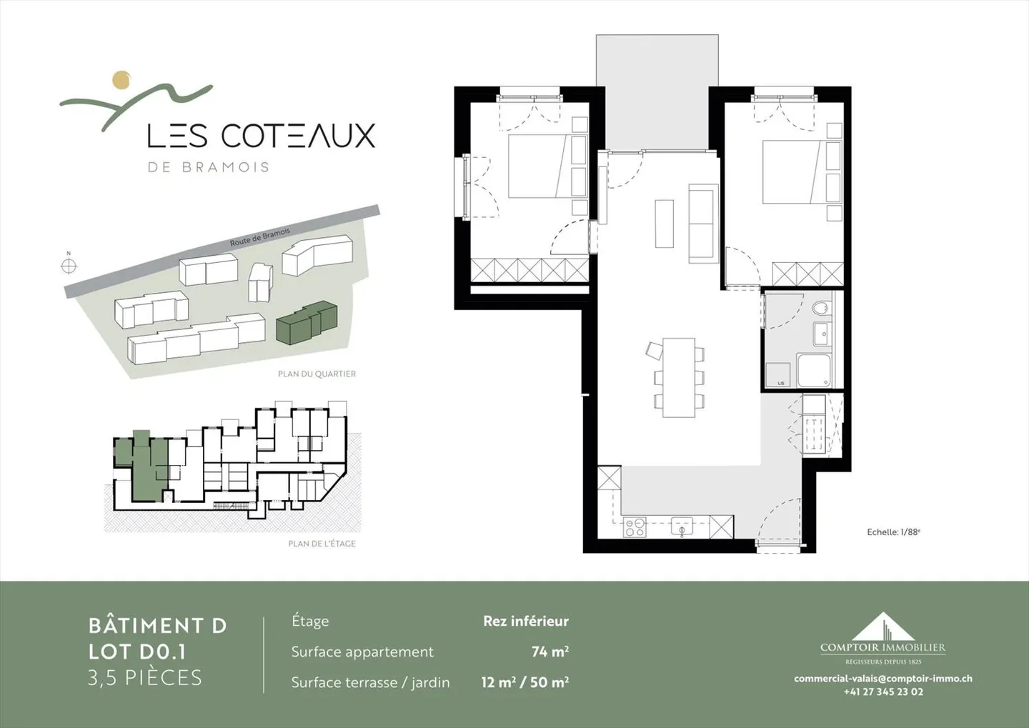 Superbes appartements de 3,5 pièces à louer dans un nouveau complexe immobilier à Bramois - Photo 12 sur 13