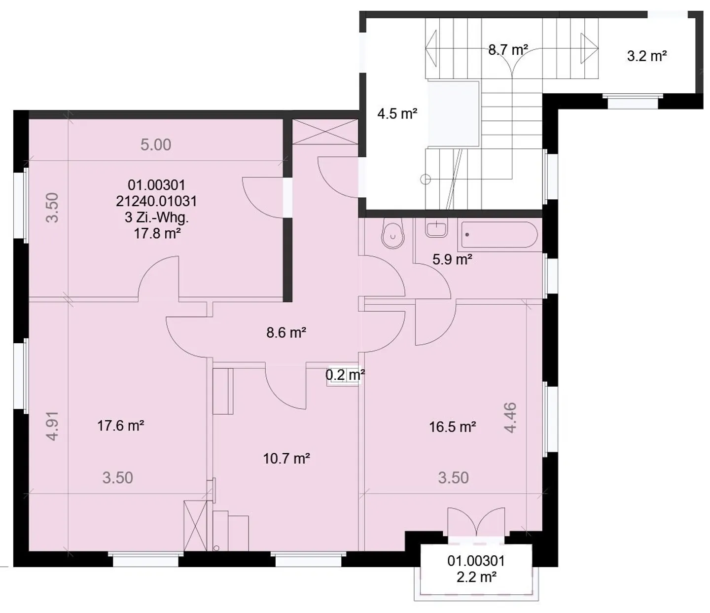 Appartement 3 pièces de 76 m² au 4ème étage - Photo 10 sur 10