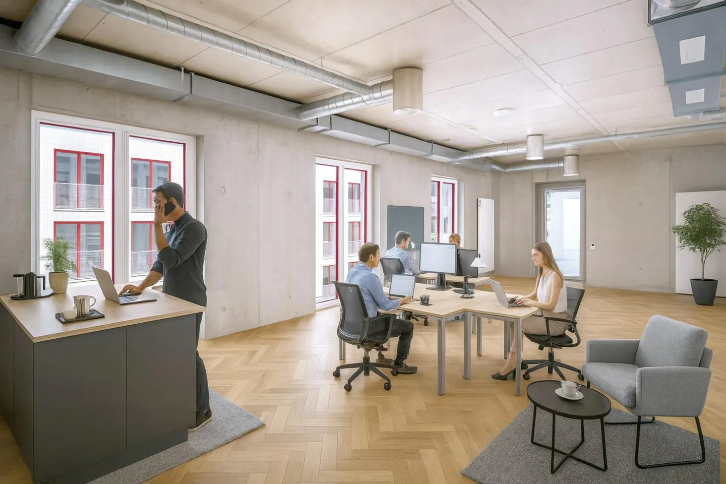 Flexible Büroflächen in Nidfeld - Foto 1 von 11