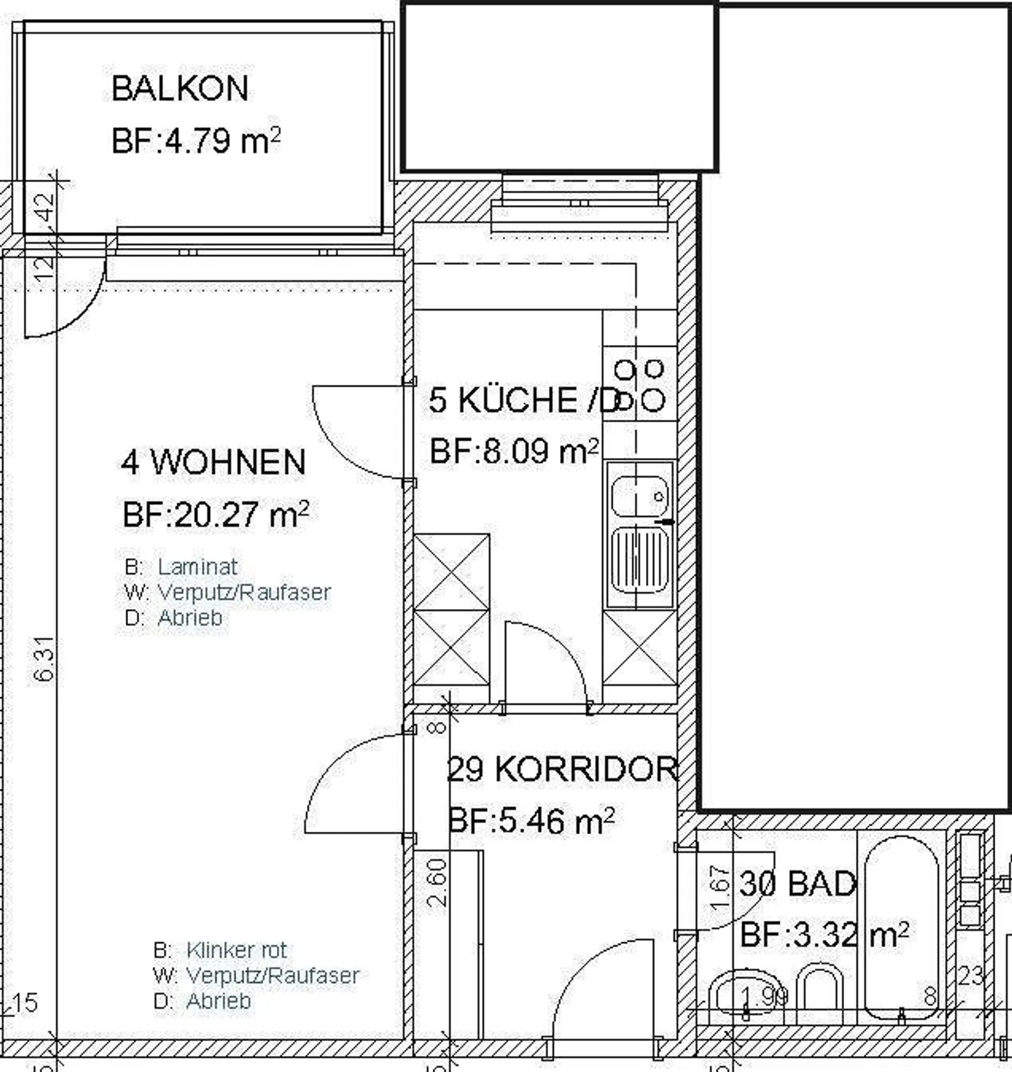 Appartamento attraente di 1,5 stanze in posizione centrale a Chur - Foto 9 di 9