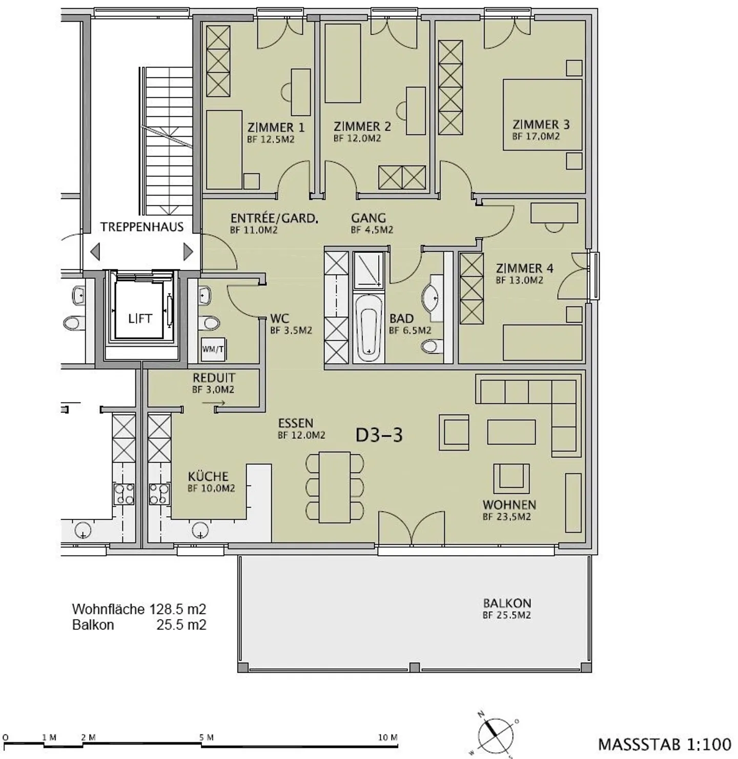 Appartement moderne 5.5 pièces - Photo 6 sur 6
