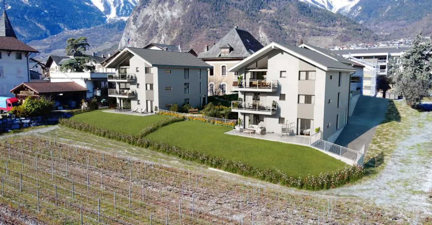 Promotion 'Manoir' 4,5 Zimmer im obersten Stockwerk in Chamoson - Foto 1 von 5