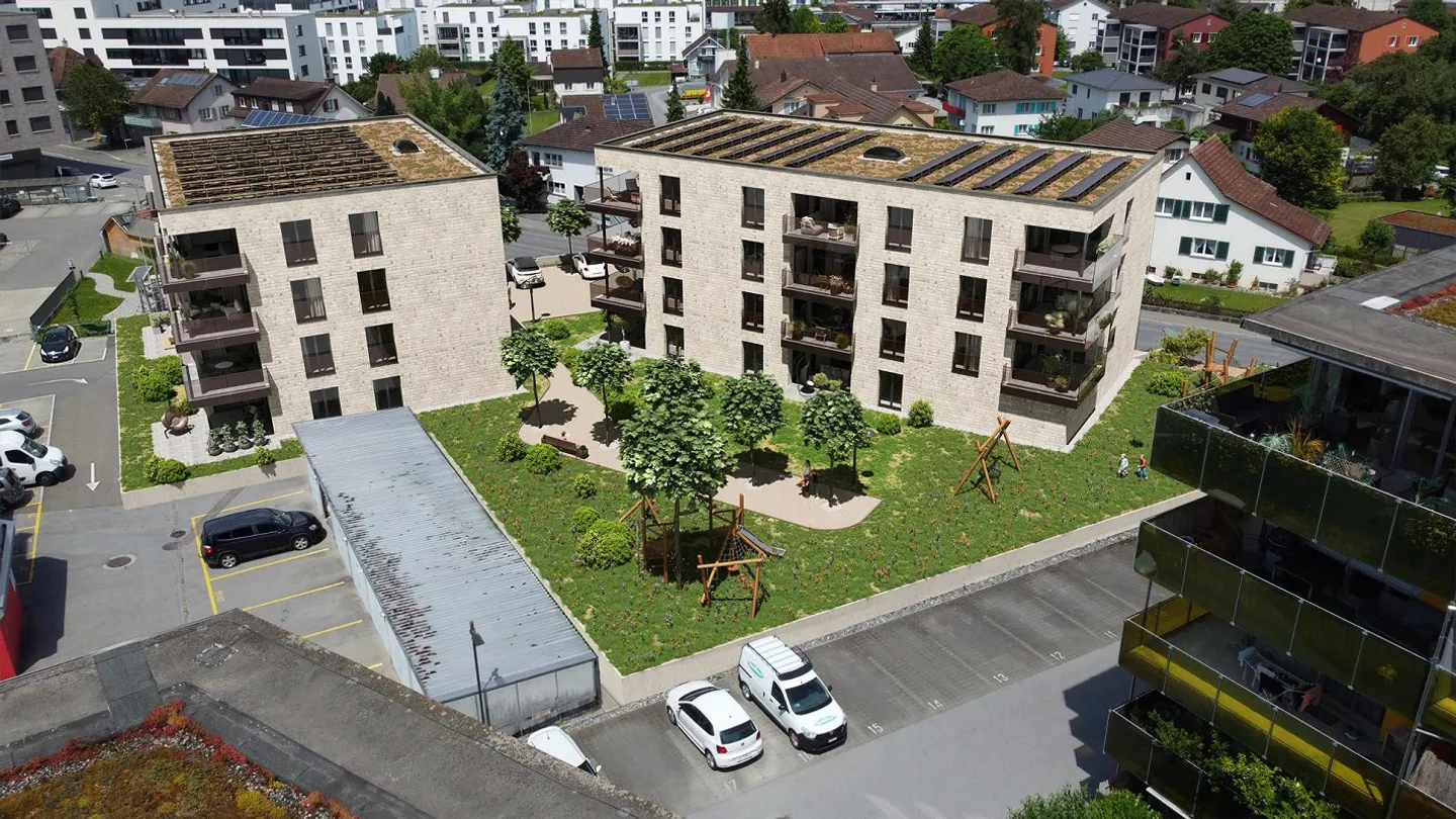 ::Nouveau bâtiment Widnau Ouest:: Appartements en copropriété de 2 ½, 3 ½, 4 ½ pièces - Photo 1 sur 13