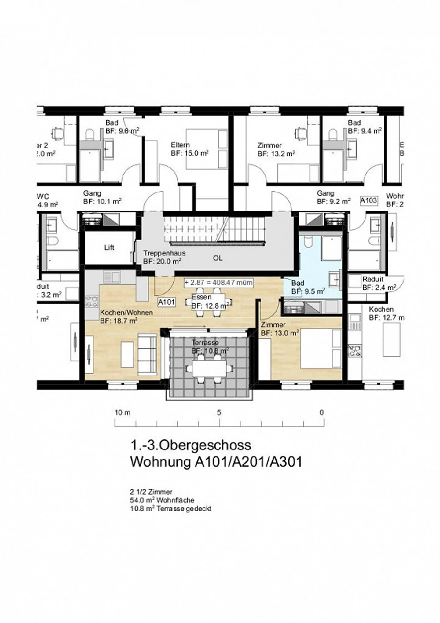 ::Nouveau bâtiment Widnau Ouest:: Appartements en copropriété de 2 ½, 3 ½, 4 ½ pièces - Photo 9 sur 13