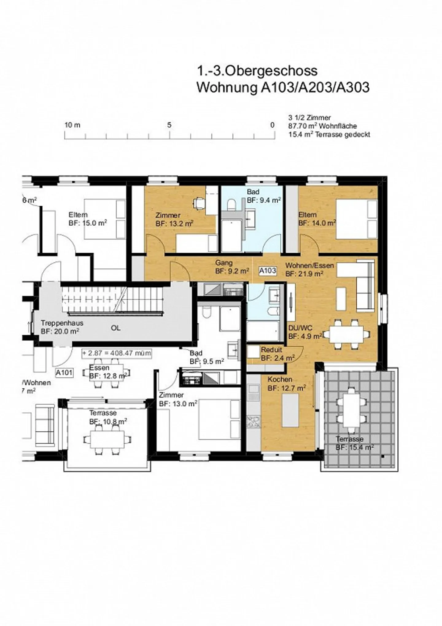 ::Nouveau bâtiment Widnau Ouest:: Appartements en copropriété de 2 ½, 3 ½, 4 ½ pièces - Photo 11 sur 13